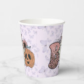 Spooky Halloween Papieren Bekers (Links)