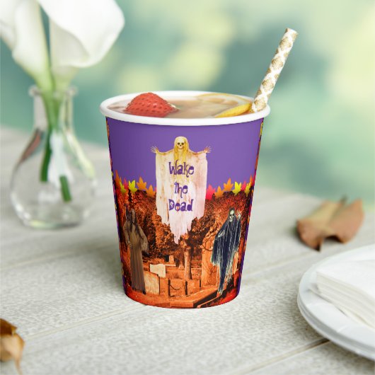 Spooky Halloween Papieren Bekers (Insitu)