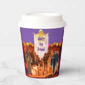 Spooky Halloween Papieren Bekers (Voorkant)