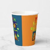 Spooky Halloween Papieren Bekers (Links)