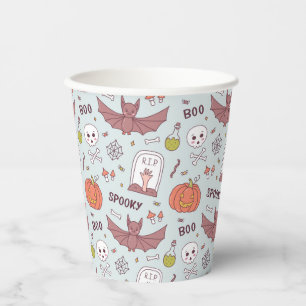 Spooky Halloween Papieren Bekers