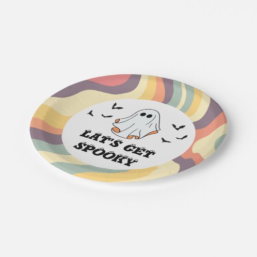 Spooky Halloween Papieren Bordje (Gekanteld)