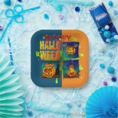 Spooky Halloween Papieren Bordje (Feest)