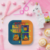 Spooky Halloween Papieren Bordje (Feest)