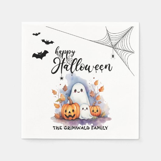 Spooky Halloween papieren servetten  (Voorkant)