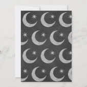 Spooky Halloween Party Chalkboard Uitnodiging (Achterkant)