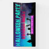 Spooky Halloween party eet drink eng Spandoek (Verticaal)