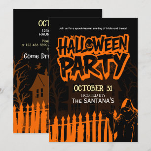 Spooky Halloween Party Flyer Uitnodiging