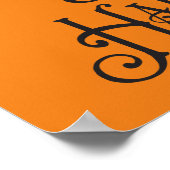 spooky Halloween party-gedicht Poster (Hoek)