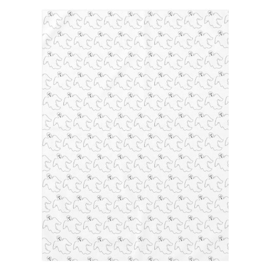 Spooky Halloween Party Ghost Print Decor Tafelkleed (Voorkant)