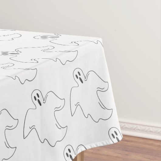 Spooky Halloween Party Ghost Print Decor Tafelkleed (Voorbeeld)