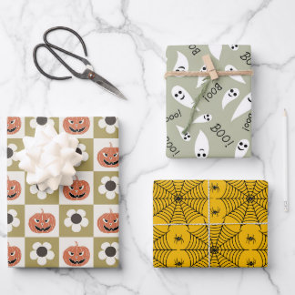 Spooky Halloween Party Gift Inpakpapier Vel