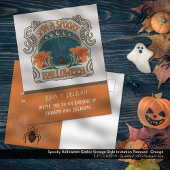 Spooky Halloween Party Invitation Briefkaart