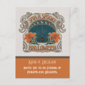 Spooky Halloween Party Invitation Briefkaart (Voorkant)