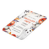 Spooky Halloween Party Invitation Ghost Pumpkin Magneet (Linkerzijde)