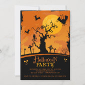 Spooky Halloween Party Invitation Kaart (Voorkant)