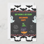 Spooky Halloween Party Invitation Kaart (Voorkant)