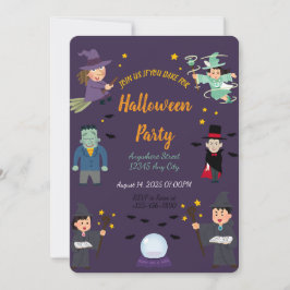 Spooky Halloween Party Invitation Kaart