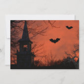 Spooky Halloween Party Invitation Kaart (Achterkant)