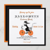 Spooky  Halloween Party Invitation Kaart (Voorkant / Achterkant)