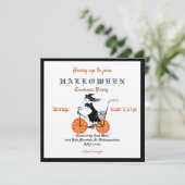 Spooky  Halloween Party Invitation Kaart (Staand voorkant)