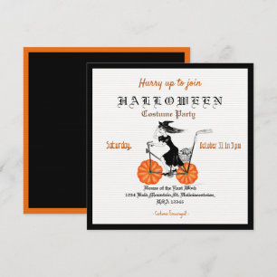 Spooky  Halloween Party Invitation Kaart