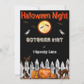 Spooky Halloween Party Invitation Kaart (Voorkant)