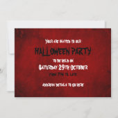 Spooky Halloween Party Invitation Kaart (Achterkant)