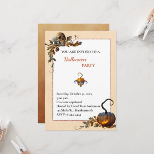Spooky Halloween Party Invitation Kaart