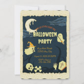 Spooky Halloween Party Invitation Kaart (Voorkant)