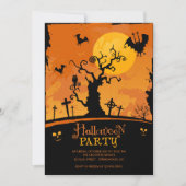Spooky Halloween Party Invitation Kaart (Voorkant)