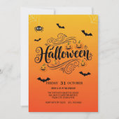 Spooky Halloween Party Invitation Kaart (Voorkant)