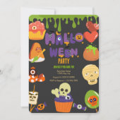 Spooky Halloween Party Invitation Kaart (Voorkant)