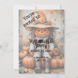 Spooky Halloween Party Invitation Kaart