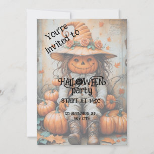 Spooky Halloween Party Invitation Kaart