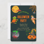 Spooky Halloween Party Invitation Kaart (Voorkant)
