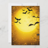 Spooky Halloween Party Invitation Kaart (Achterkant)