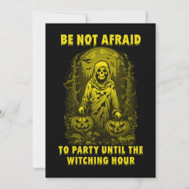 Spooky Halloween Party Invitation Kaart