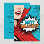 Spooky Halloween Party Invitation Kaart (Voorkant / Achterkant)