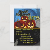 Spooky Halloween Party Invitation Kaart (Voorkant)