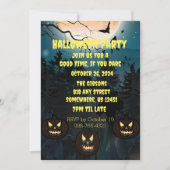 Spooky Halloween Party Invitation Kaart (Voorkant)