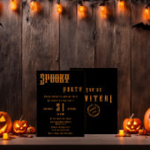 Spooky Halloween Party Invitation Kaart