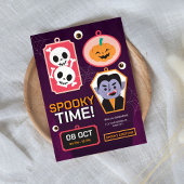 Spooky Halloween Party Invitation Kaart