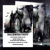 Spooky Halloween Party Invitation Kaart