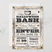 Spooky  Halloween Party Invitation Kaart (Voorkant)