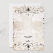 Spooky Halloween Party Invitation Kaart (Achterkant)