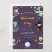 Spooky Halloween Party Invitation Kaart (Voorkant)