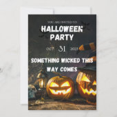 Spooky Halloween Party Invitation Kaart (Voorkant)