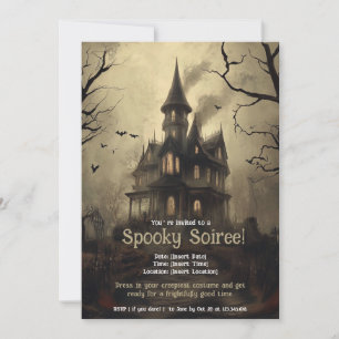 Spooky Halloween Party Invitation Kaart
