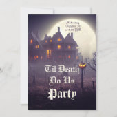 Spooky Halloween Party Invitation Kaart (Voorkant)